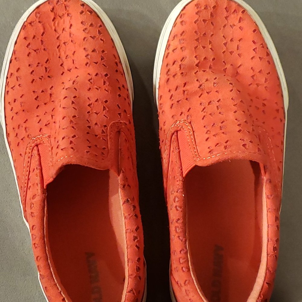 Slip on sneaker  Color HOT Tamale  Size 2  Old Navy